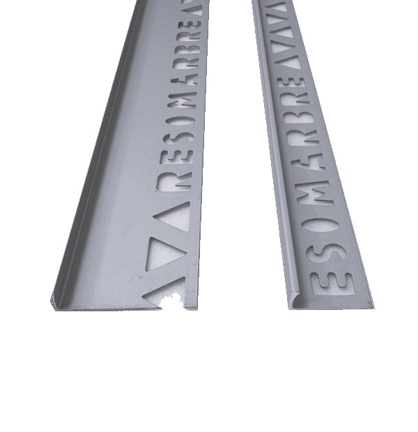 chant droit alu carrelage